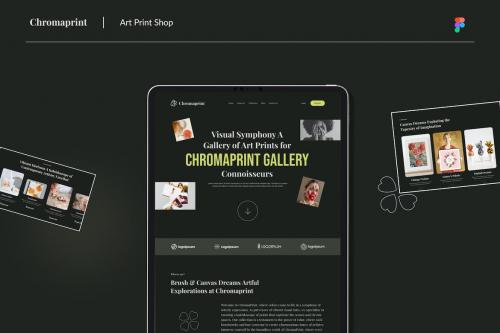 Art Print Shop Website Design