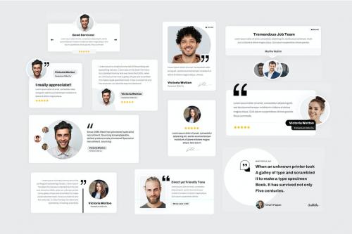 Testimonials, Review & Quotes Template