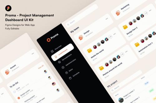 Proma - Project Management Dashboard UI Kit