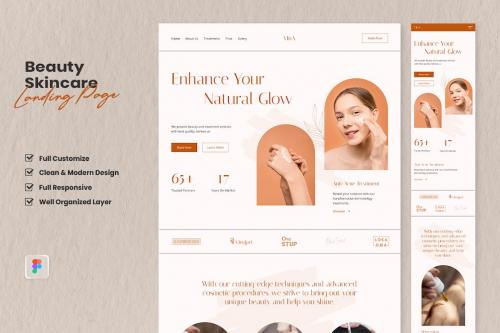 Beauty Skincare Landing Page - Vina