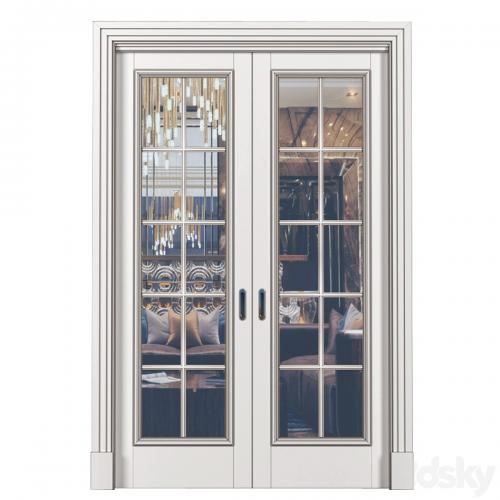 Interior sliding doors in Art Deco style. French Art Deco Sliding Folding Modern Doors