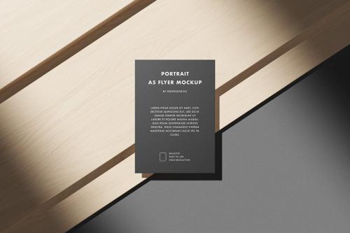 Portrait A5 Flyer Mockup Set