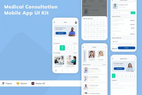 Medical Consultation Mobile App UI Kit