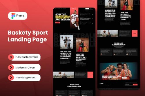 Baskety Sport Landing Page