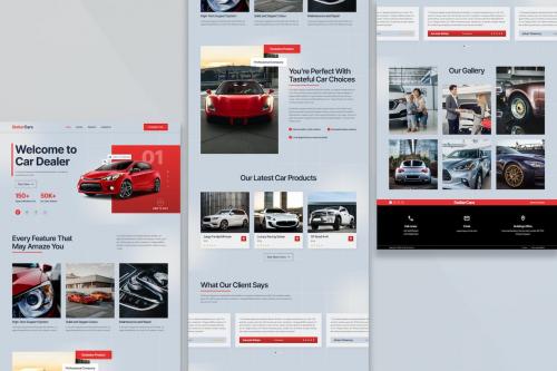 Sport Car Dealer Landing Page Figma