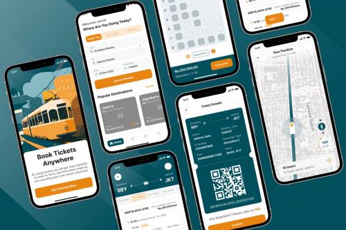 ZingTicket - Train Booking Mobile App UI Kit