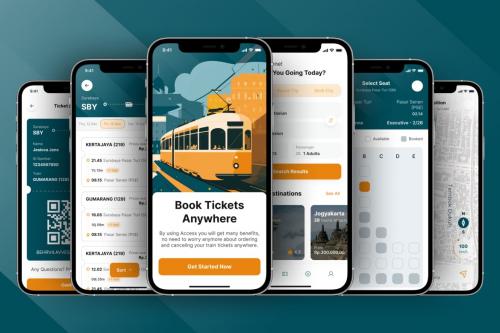 ZingTicket - Train Booking Mobile App UI Kit