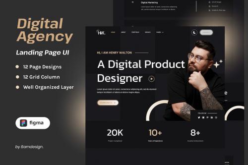 Digital Agency Personal Portfolio For Figma