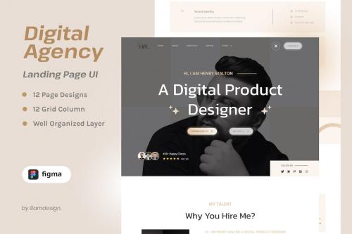 Digital Agency Personal Portfolio For Figma