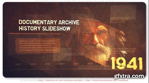 Videohive Documentary Archive History Slideshow 50207001