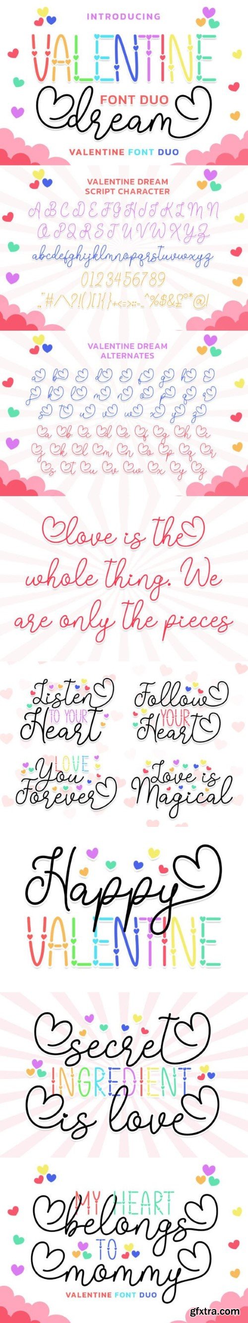 Valentine Dream Duo Font