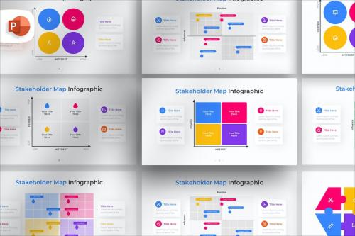 Stakeholder Map PowerPoint Infographic Template