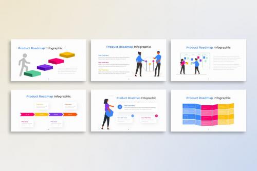 Product Roadmap PowerPoint Infographic Template