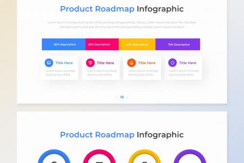 Product Roadmap PowerPoint Infographic Template