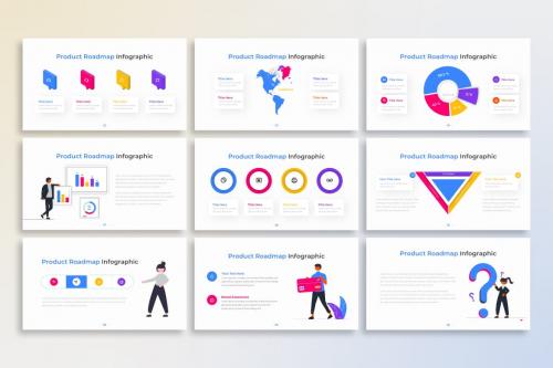 Product Roadmap PowerPoint Infographic Template