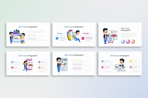 Bill Taxes PowerPoint Infographic Template