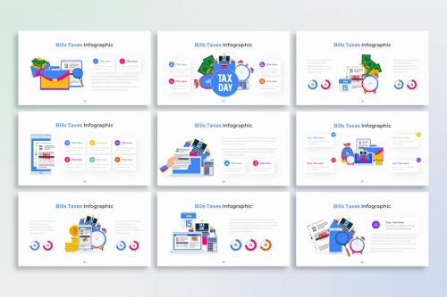 Bill Taxes PowerPoint Infographic Template