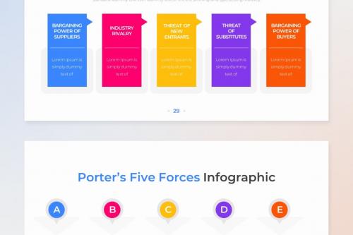 Porter's Five Forces PowerPoint Infographic