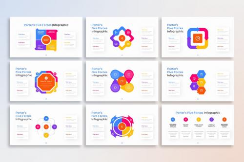 Porter's Five Forces PowerPoint Infographic