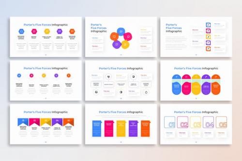 Porter's Five Forces PowerPoint Infographic