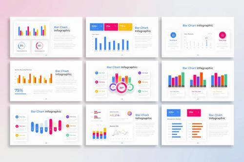 Bar Chart PowerPoint Infographic Template