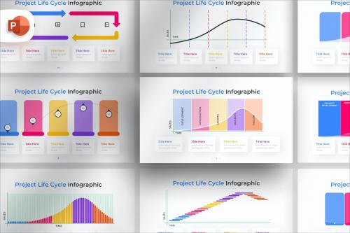 Project Life Cycle PowerPoint Infographic Template