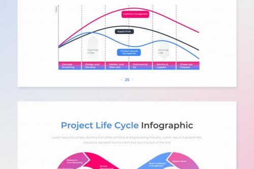 Project Life Cycle PowerPoint Infographic Template