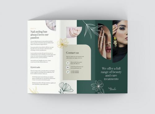 Nail Salon Brochure Tri-Fold Template