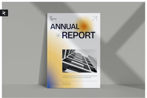 Annual Report Modern Blur