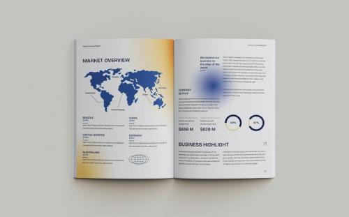 Annual Report Modern Blur