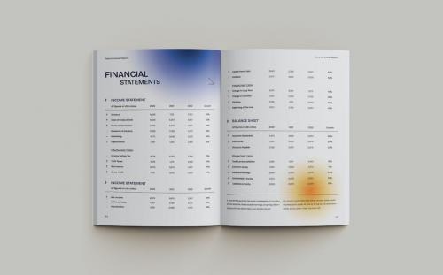 Annual Report Modern Blur