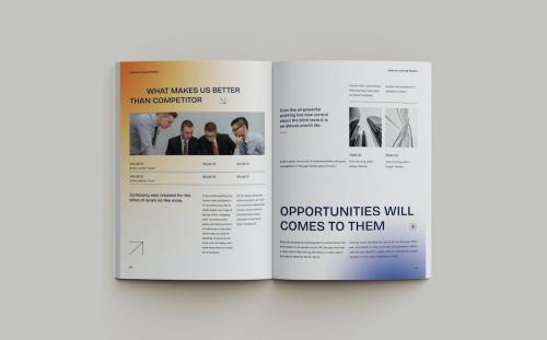 Annual Report Modern Blur