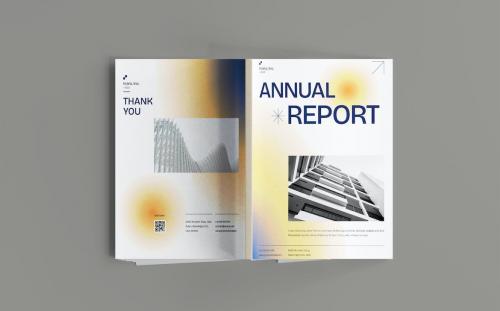 Annual Report Modern Blur