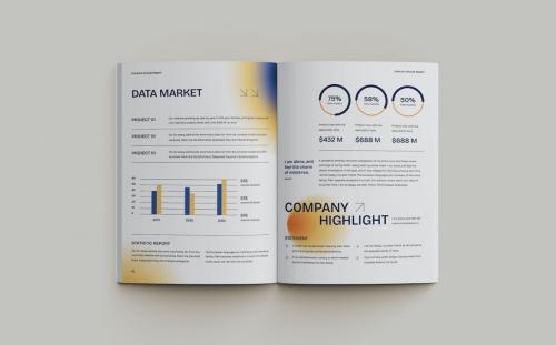 Annual Report Modern Blur