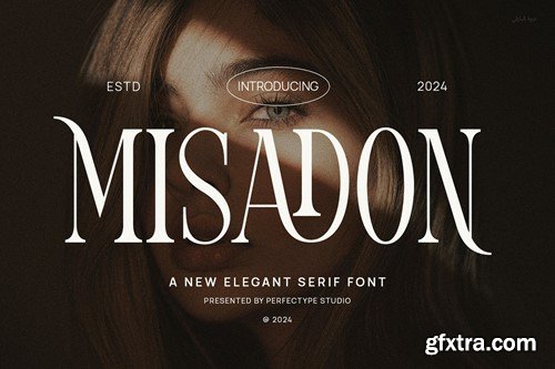 Misadon Elegant Ligature Serif Font Typeface M9LKMVB