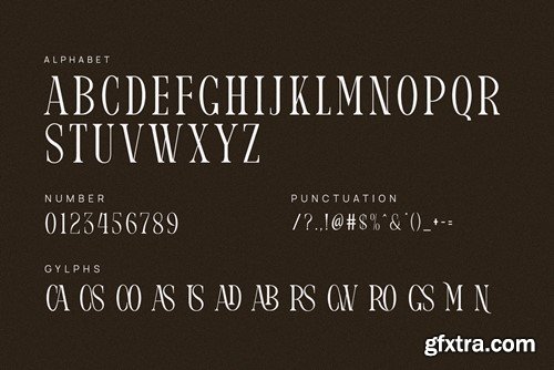 Misadon Elegant Ligature Serif Font Typeface M9LKMVB