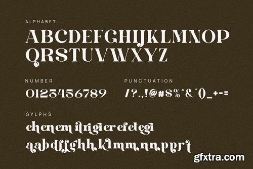 Cegifen Elegant Ligature Serif Font Typeface 73P7N3R