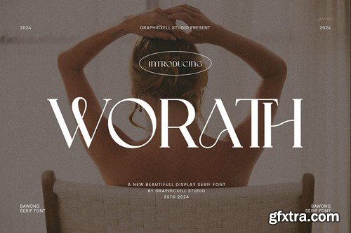 Worath Elegant Serif Font Typeface N243K95