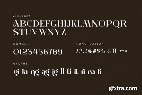 Migosta Elegant Ligature Serif Font Typeface CNLP7BH