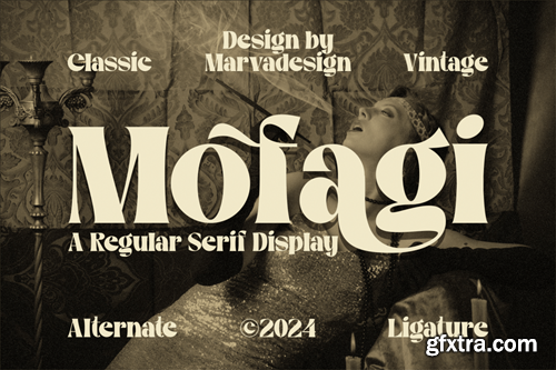 Mofagi - A Classic Serif Display 932EQDX