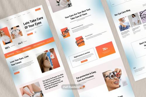 Optometrist & Eye Care Landing Page - Shiny