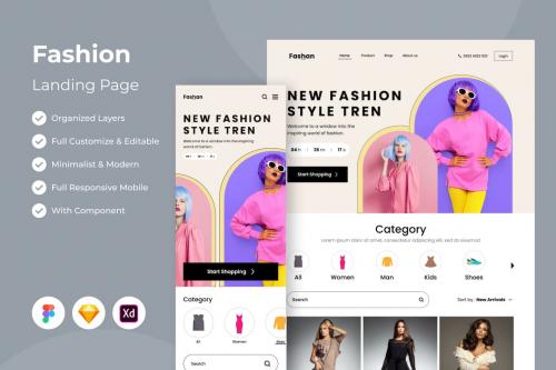 Fashan - Fashion Landing Page