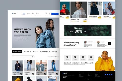 Trend - Fashion Landing Page