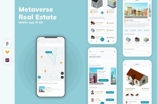 Metaverse Real Estate Mobile App UI Kit