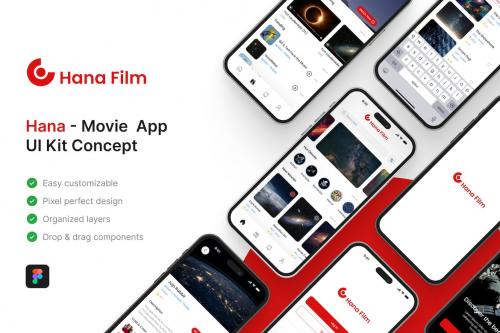 Hana Film - Movie App UI Kit