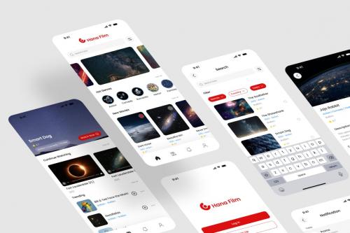 Hana Film - Movie App UI Kit