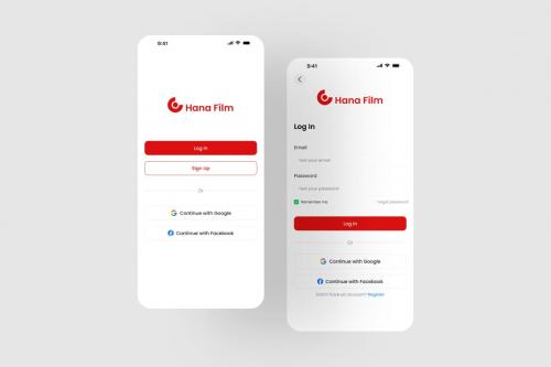 Hana Film - Movie App UI Kit