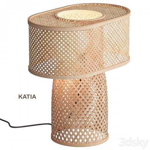 Katia bamboo table lamp, La Redoute