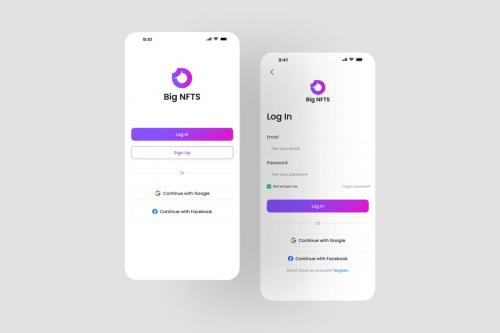 Big NFT- NFT Marketplace Store App UI Kit