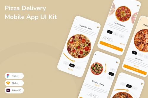 Pizza Delivery Mobile App UI Kit